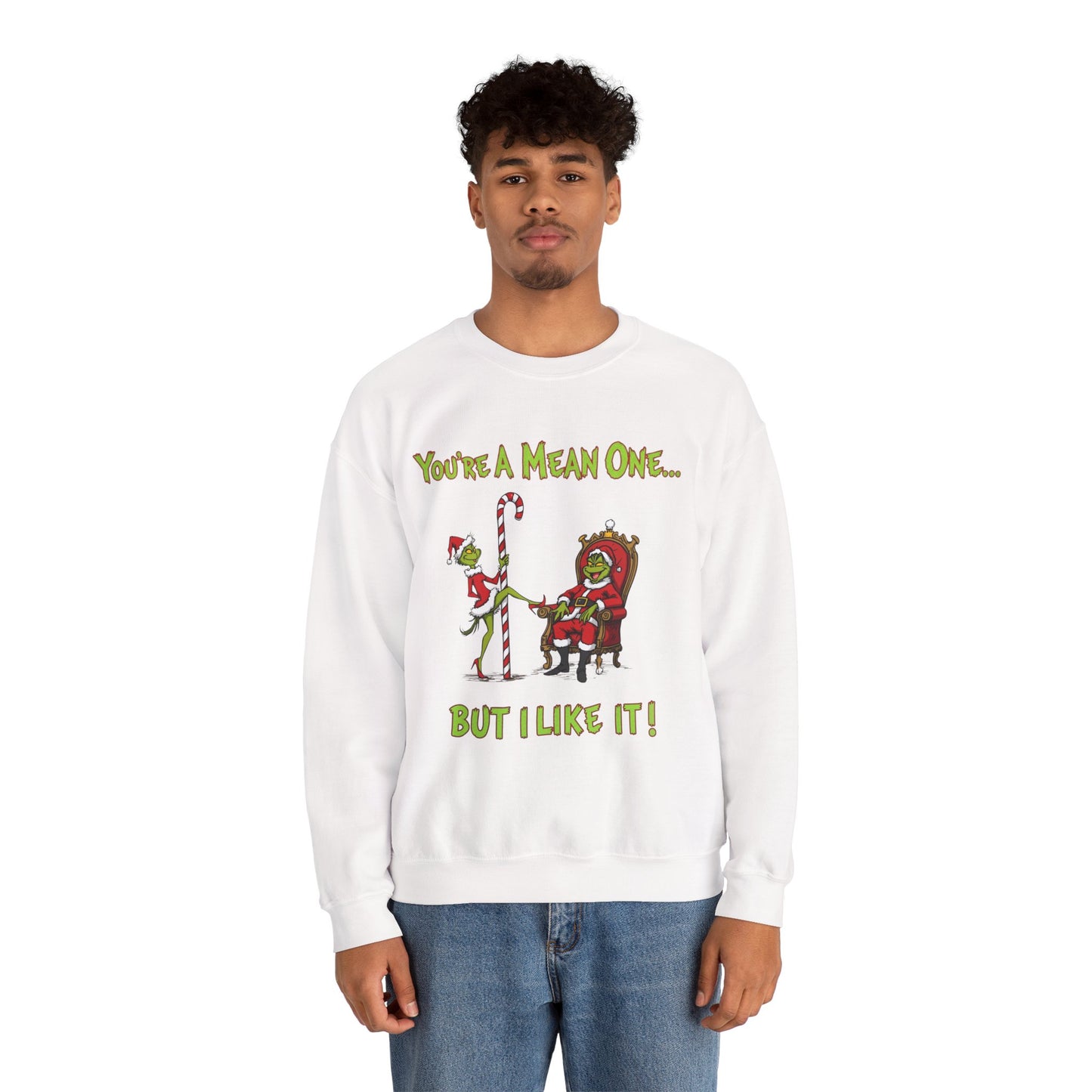 Grinch Inspired Unisex Ugly Christmas Sweatshirt