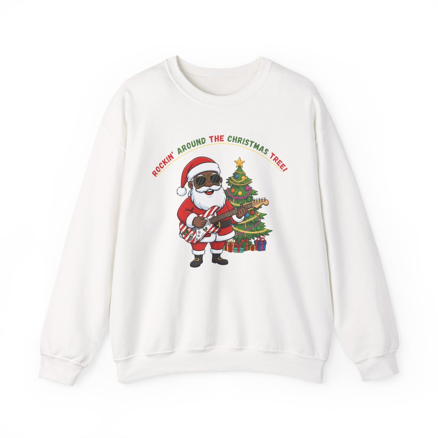 Rocking Around (Dark Tone) Unisex Ugly Christmas Sweatshirt