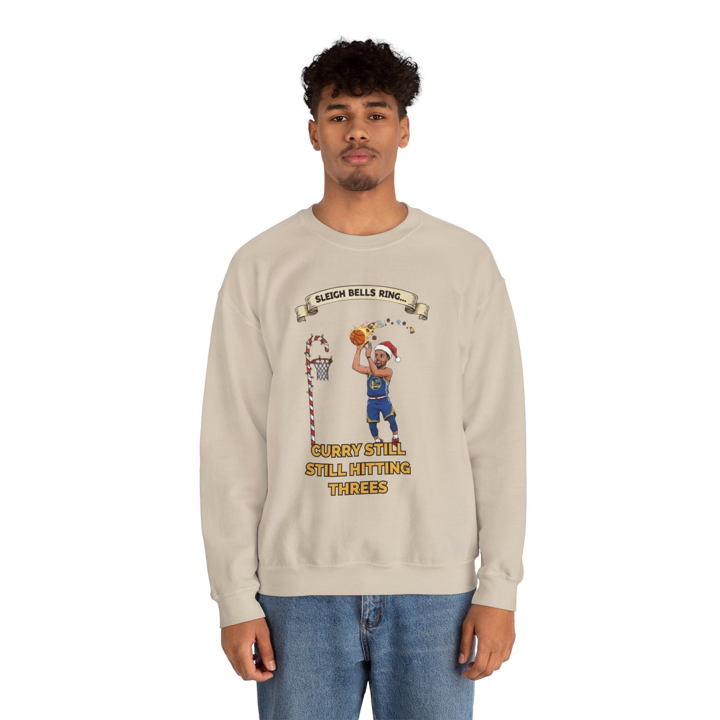 Steph Curry "Still Hitting Threes" Christmas Sweatshirt