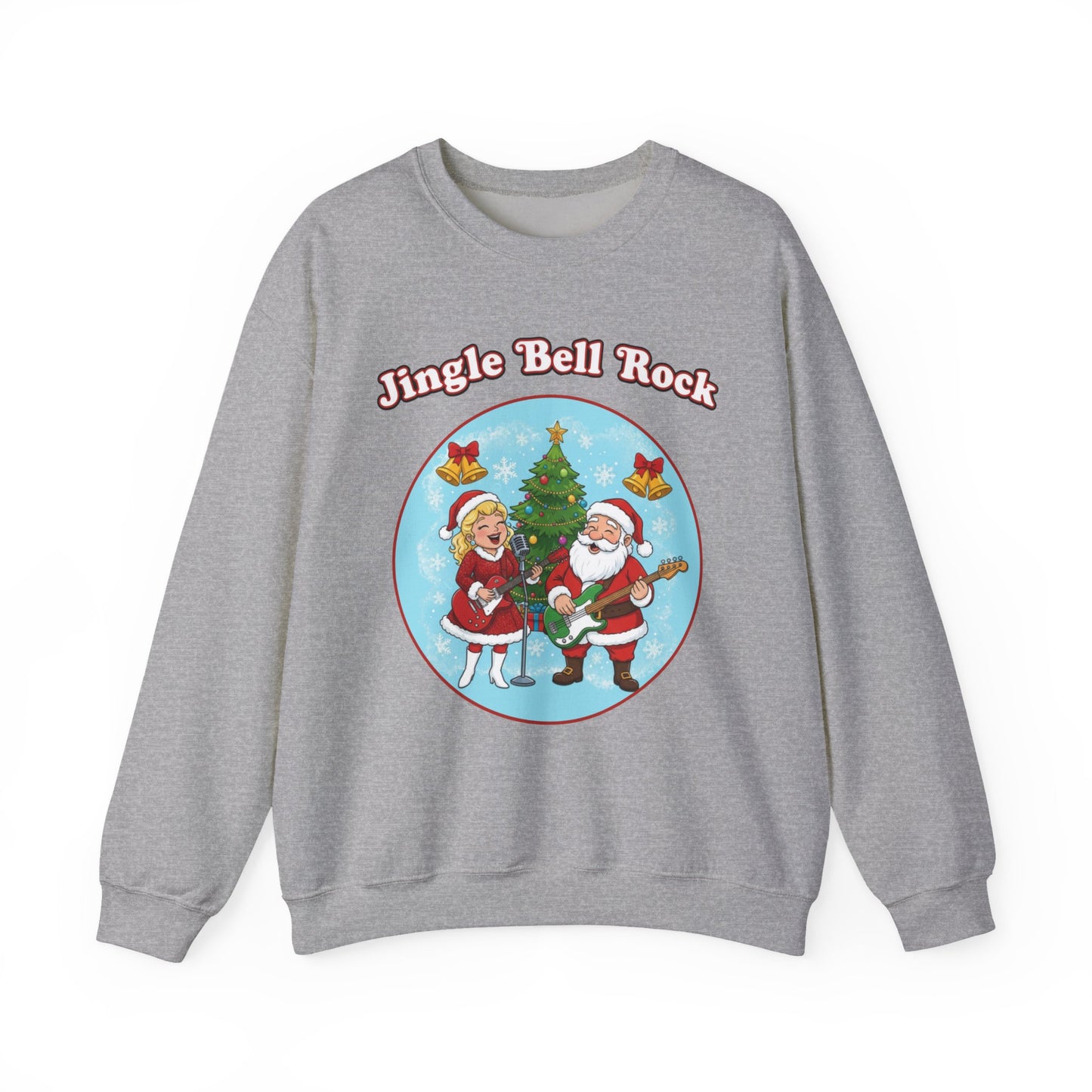 Jingle Bell Rock (Light Tone) Unisex Ugly Christmas Sweatshirt