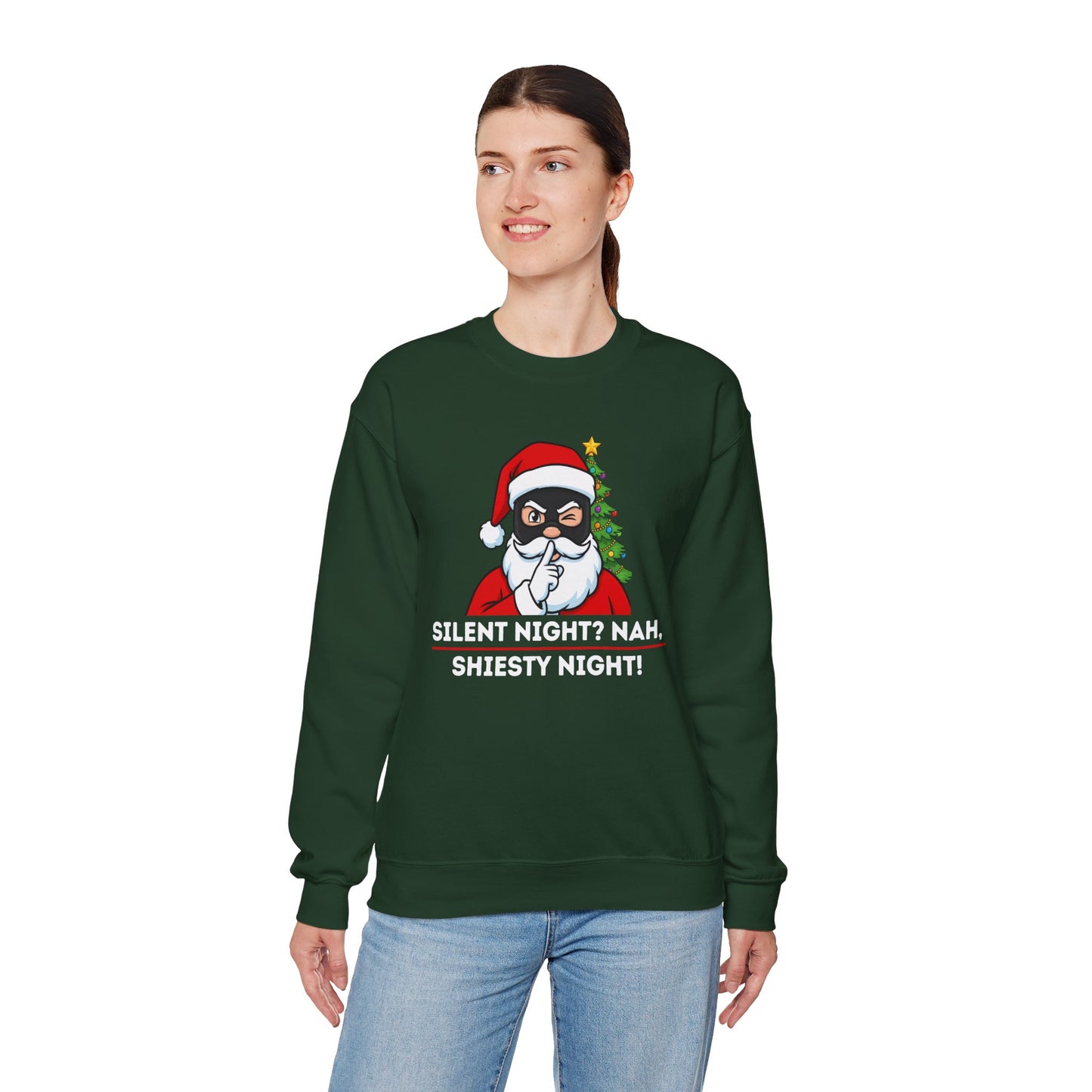 Shiesty Night (Light Tone) Unisex Ugly Christmas Sweatshirt