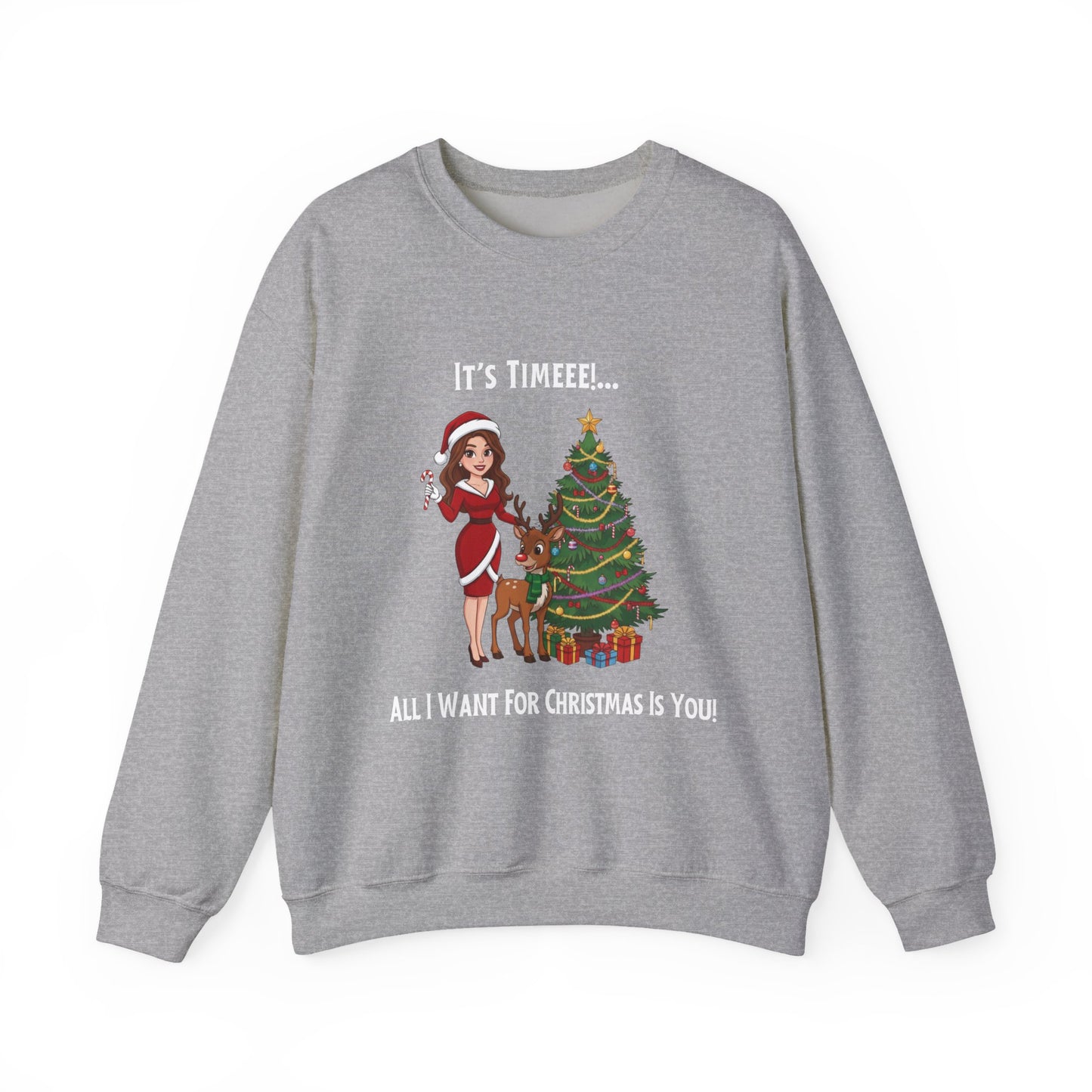 All I Want For Christmas (Light Tone) Unisex Ugly Sweatshirt