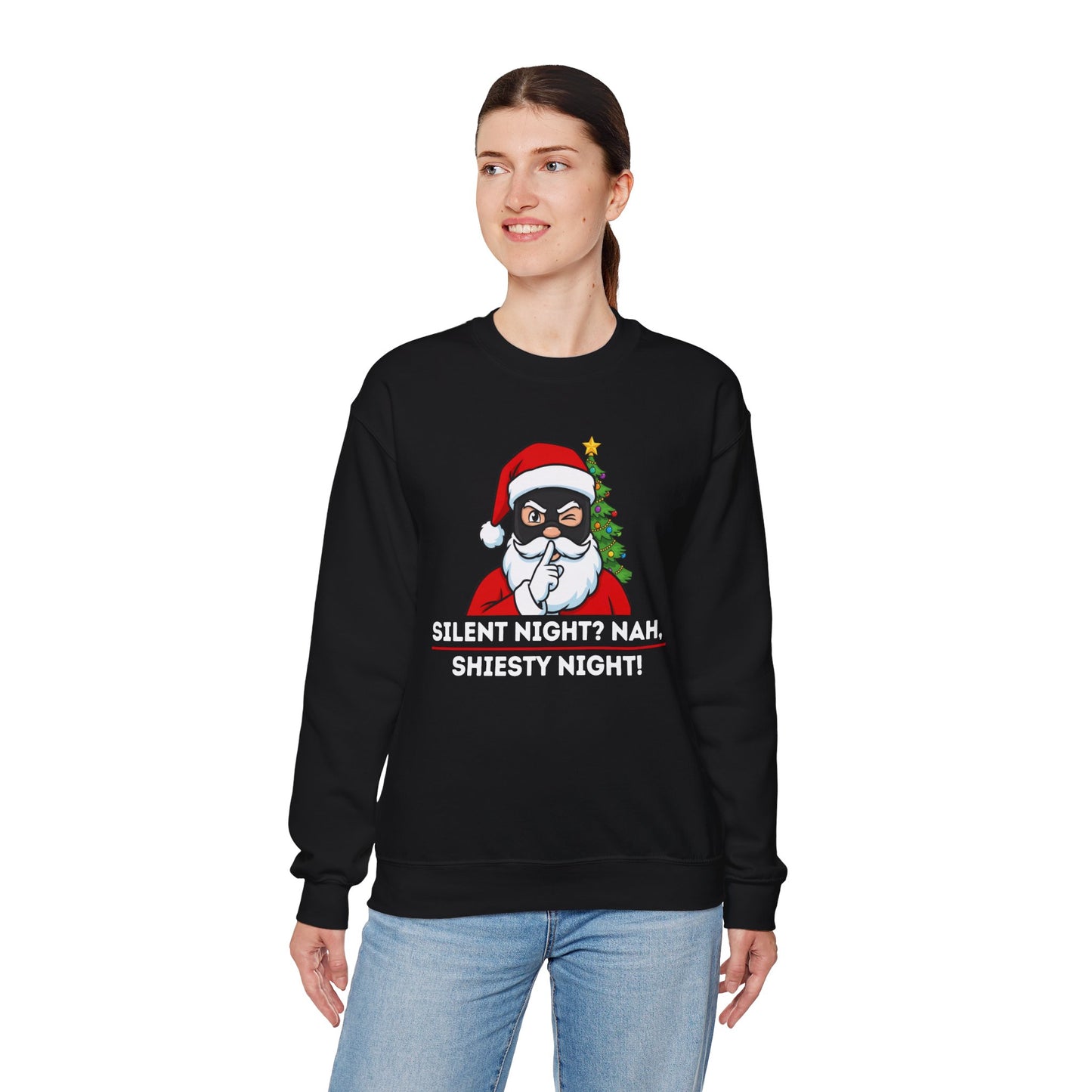 Shiesty Night (Light Tone) Unisex Ugly Christmas Sweatshirt