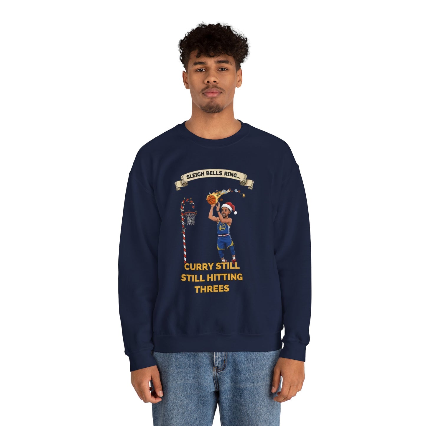 Steph Curry "Still Hitting Threes" Christmas Sweatshirt