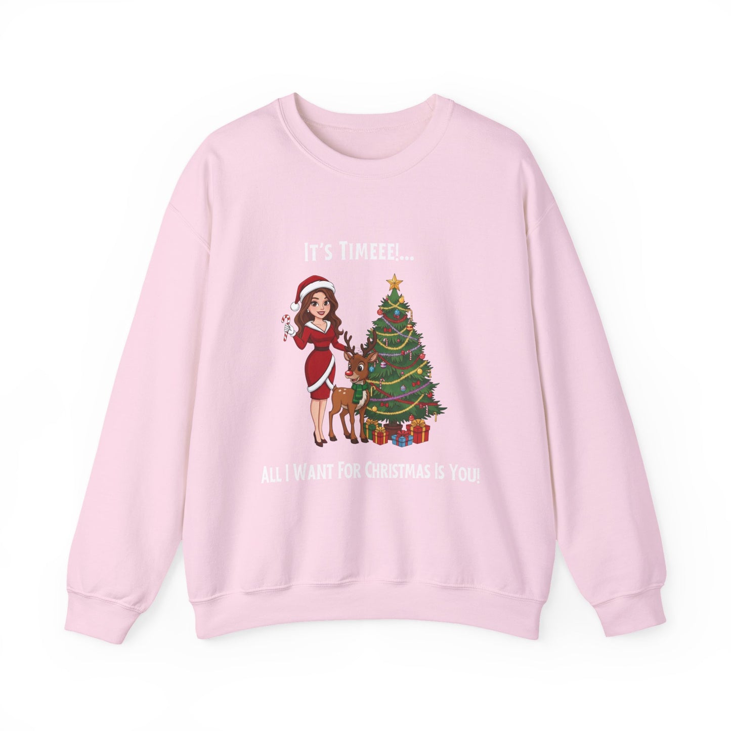 All I Want For Christmas (Light Tone) Unisex Ugly Sweatshirt
