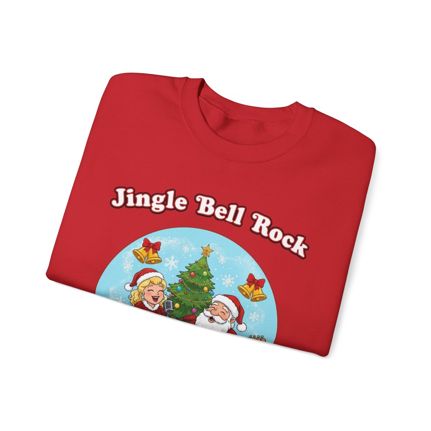 Jingle Bell Rock (Light Tone) Unisex Ugly Christmas Sweatshirt