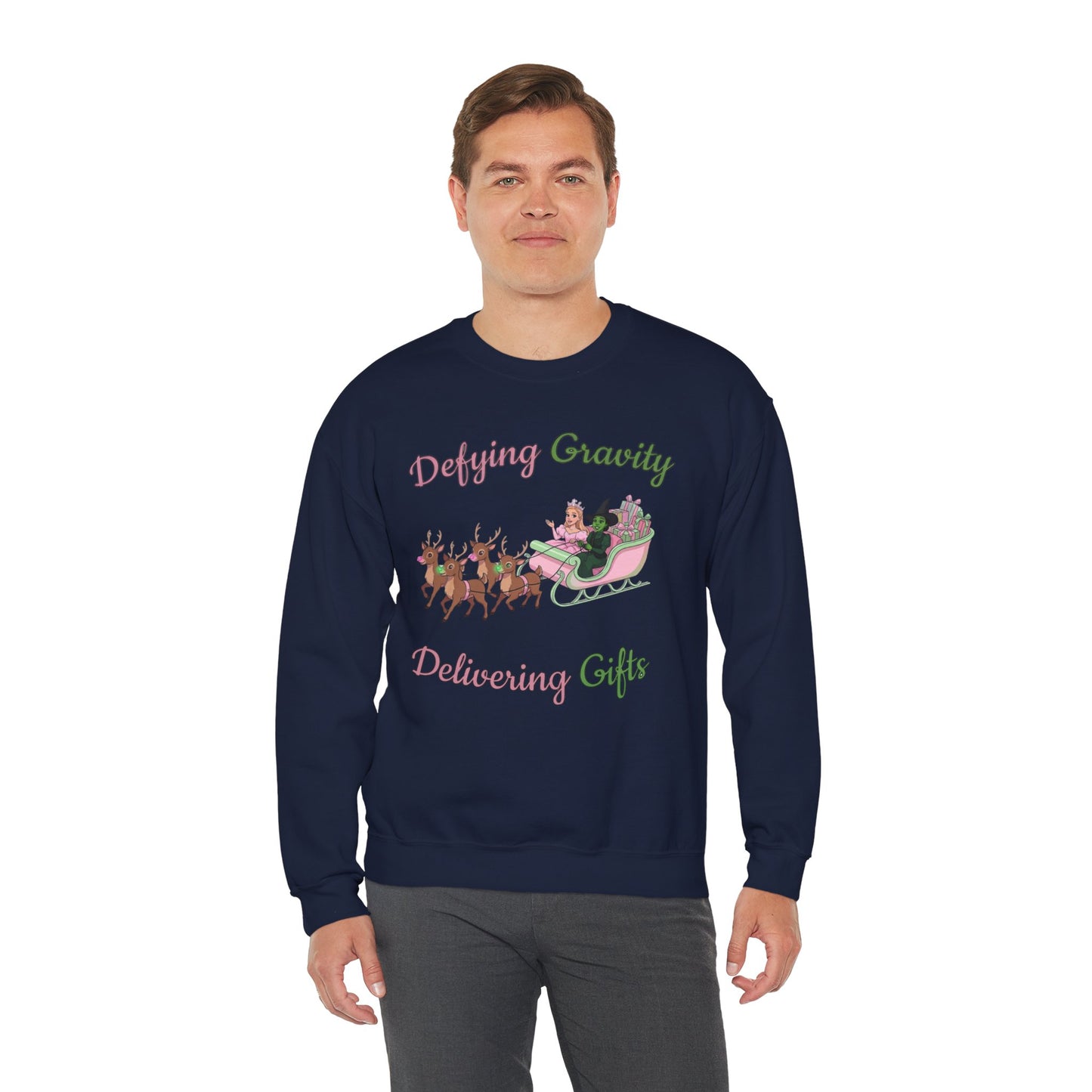 Defying Gravity Wicked Ugly Christmas Sweatshirt