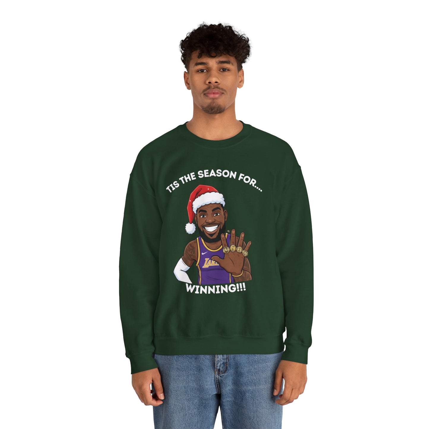 Lebron James Winning Ugly Christmas Sweatshirt
