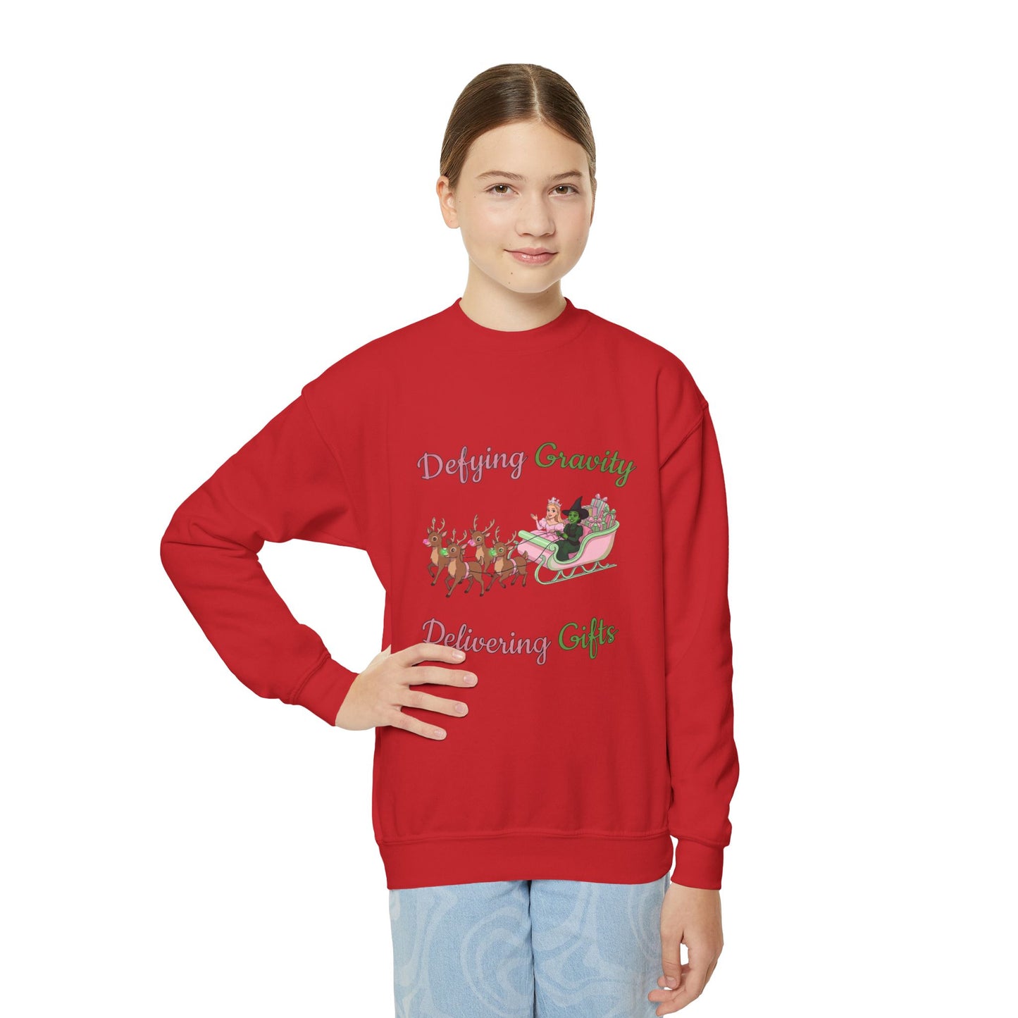 Youth - Defying Gravity Wicked Ugly Christmas Sweatshirt