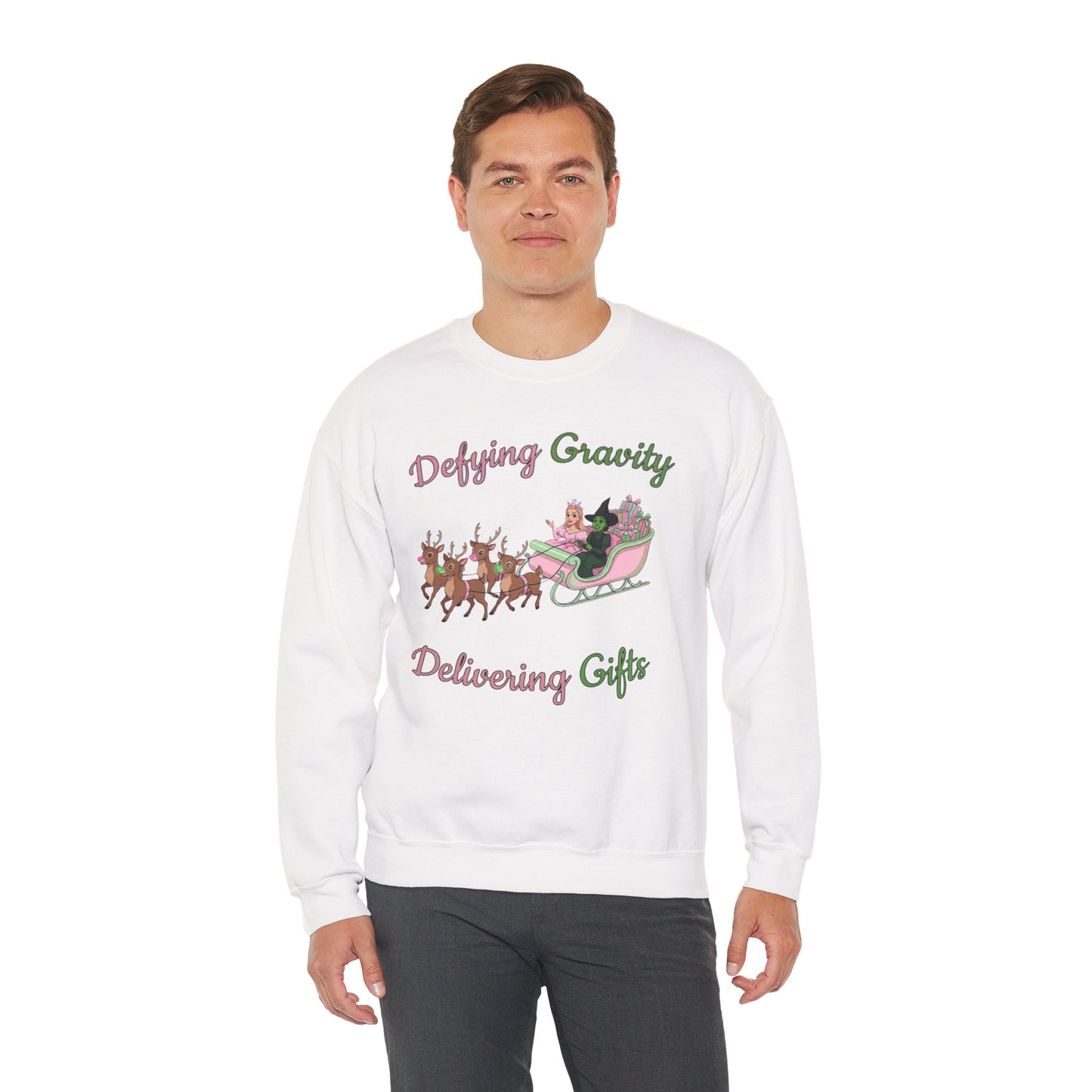 Defying Gravity Wicked Ugly Christmas Sweatshirt