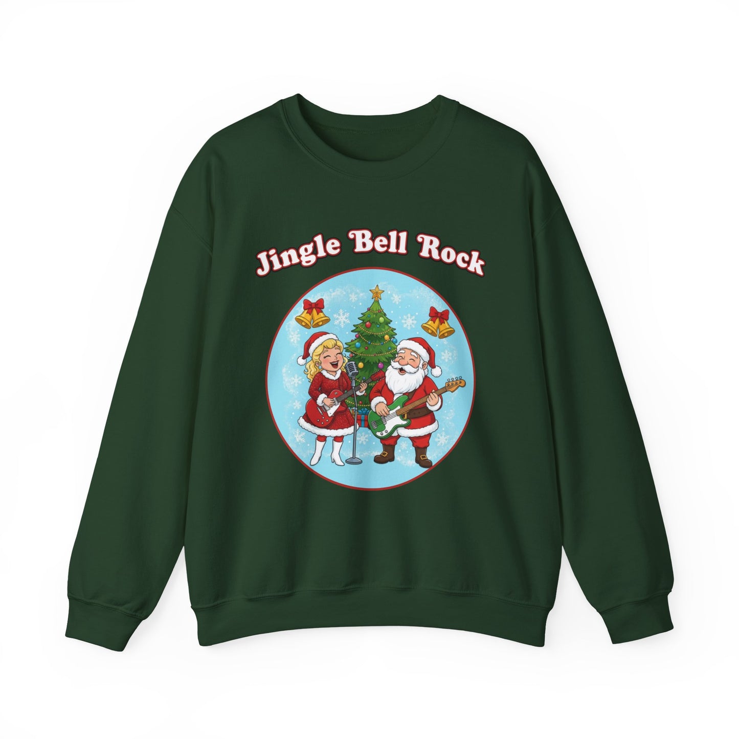Jingle Bell Rock (Light Tone) Unisex Ugly Christmas Sweatshirt