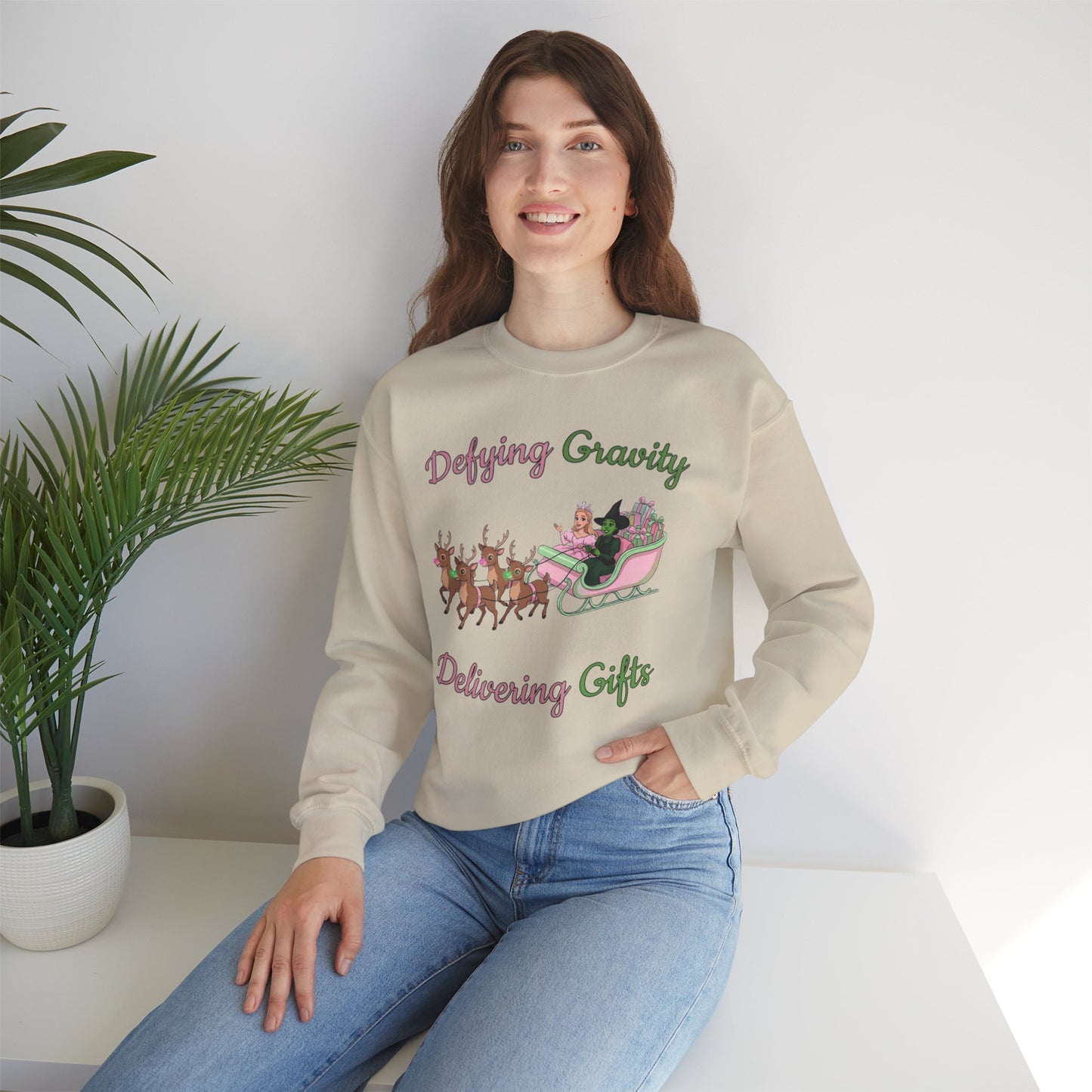 Defying Gravity Wicked Ugly Christmas Sweatshirt