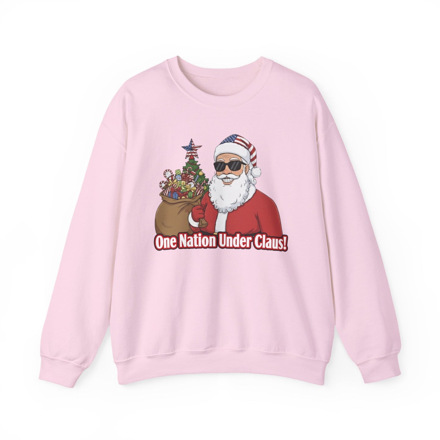 One Nation Under Claus Unisex Ugly Christmas Sweatshirt