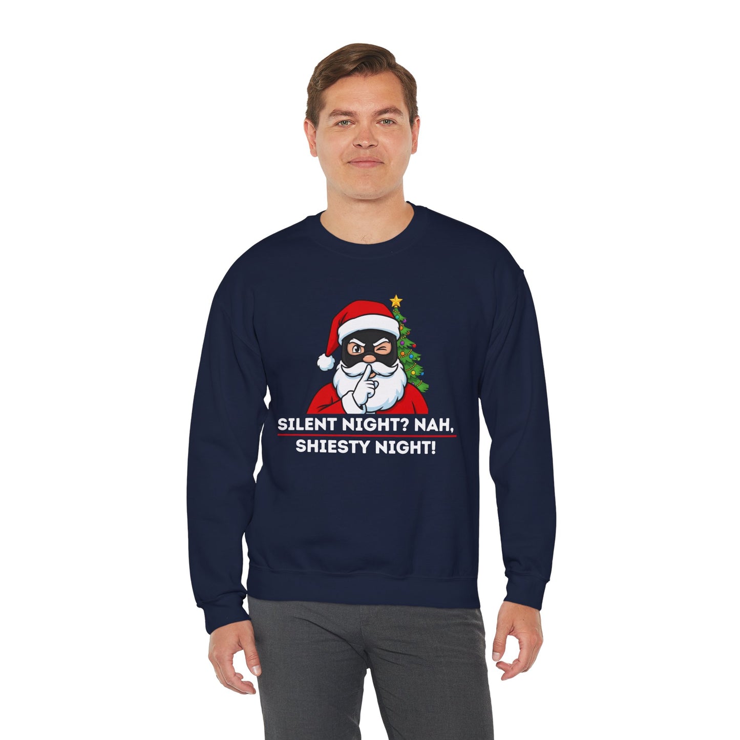 Shiesty Night (Light Tone) Unisex Ugly Christmas Sweatshirt
