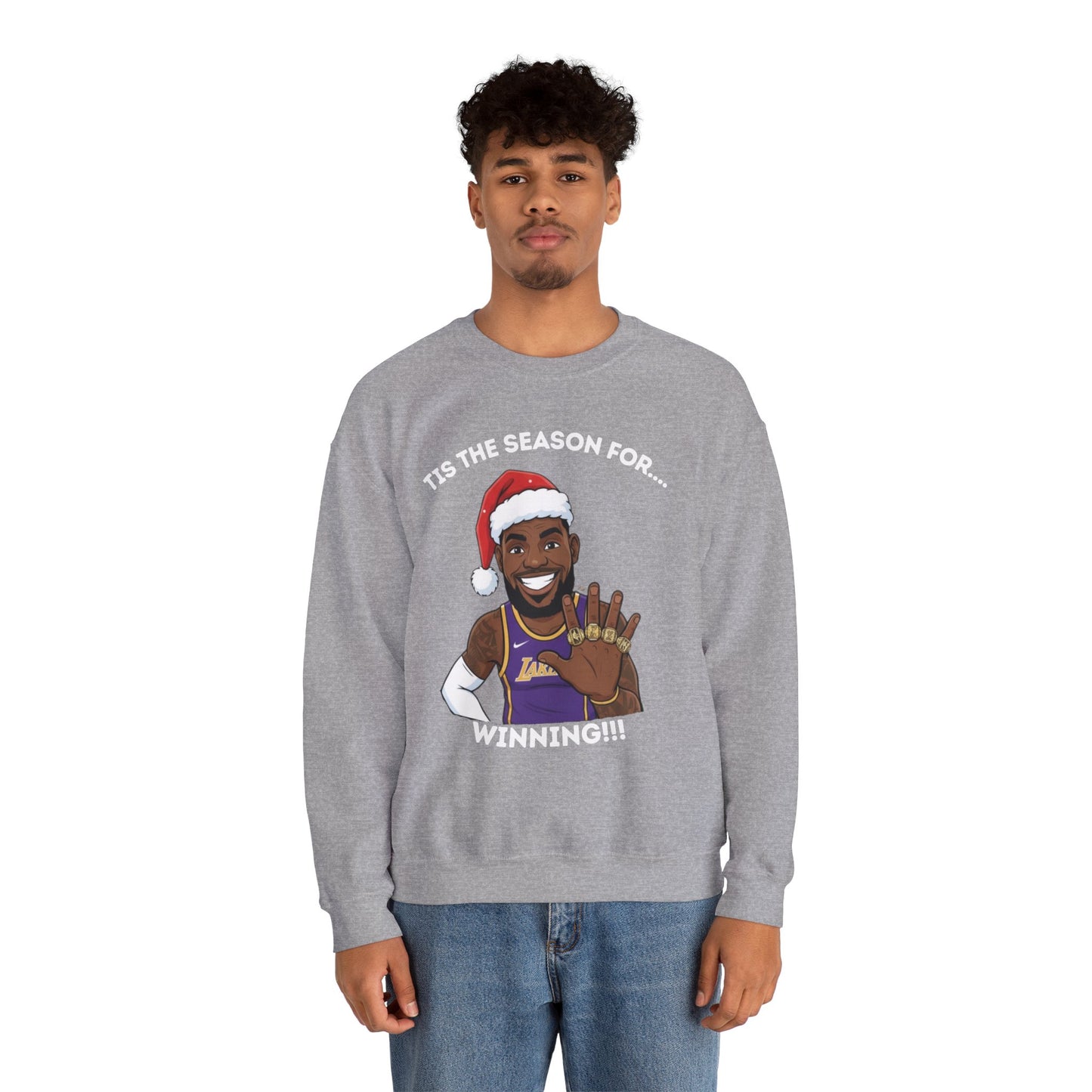 Lebron James Winning Ugly Christmas Sweatshirt