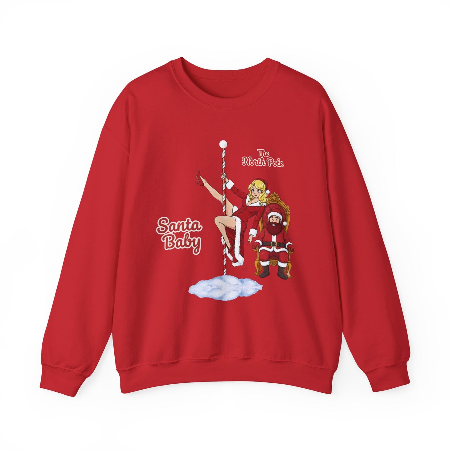 Santa Baby (Light Tone) Unisex Ugly Christmas Sweatshirt