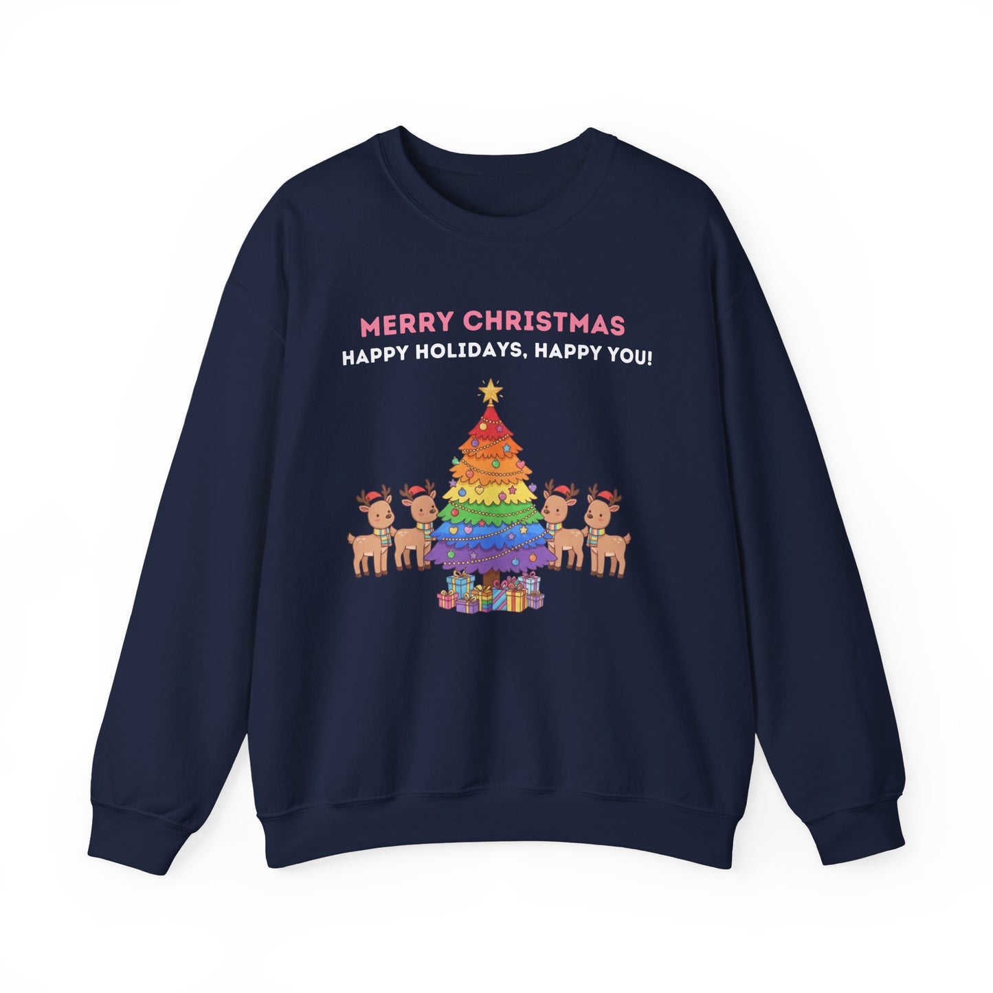 LGBTQ+ Pride Unisex Ugly Christmas Sweatshirt