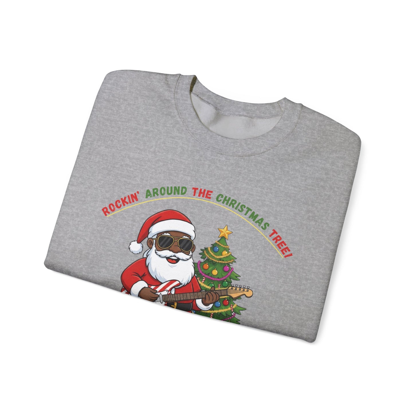 Rocking Around (Dark Tone) Unisex Ugly Christmas Sweatshirt